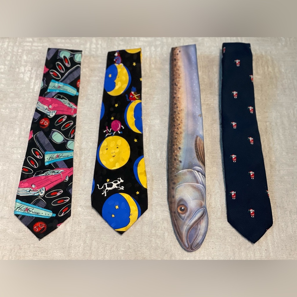 4 Men Tie - cool patterns, vintage
